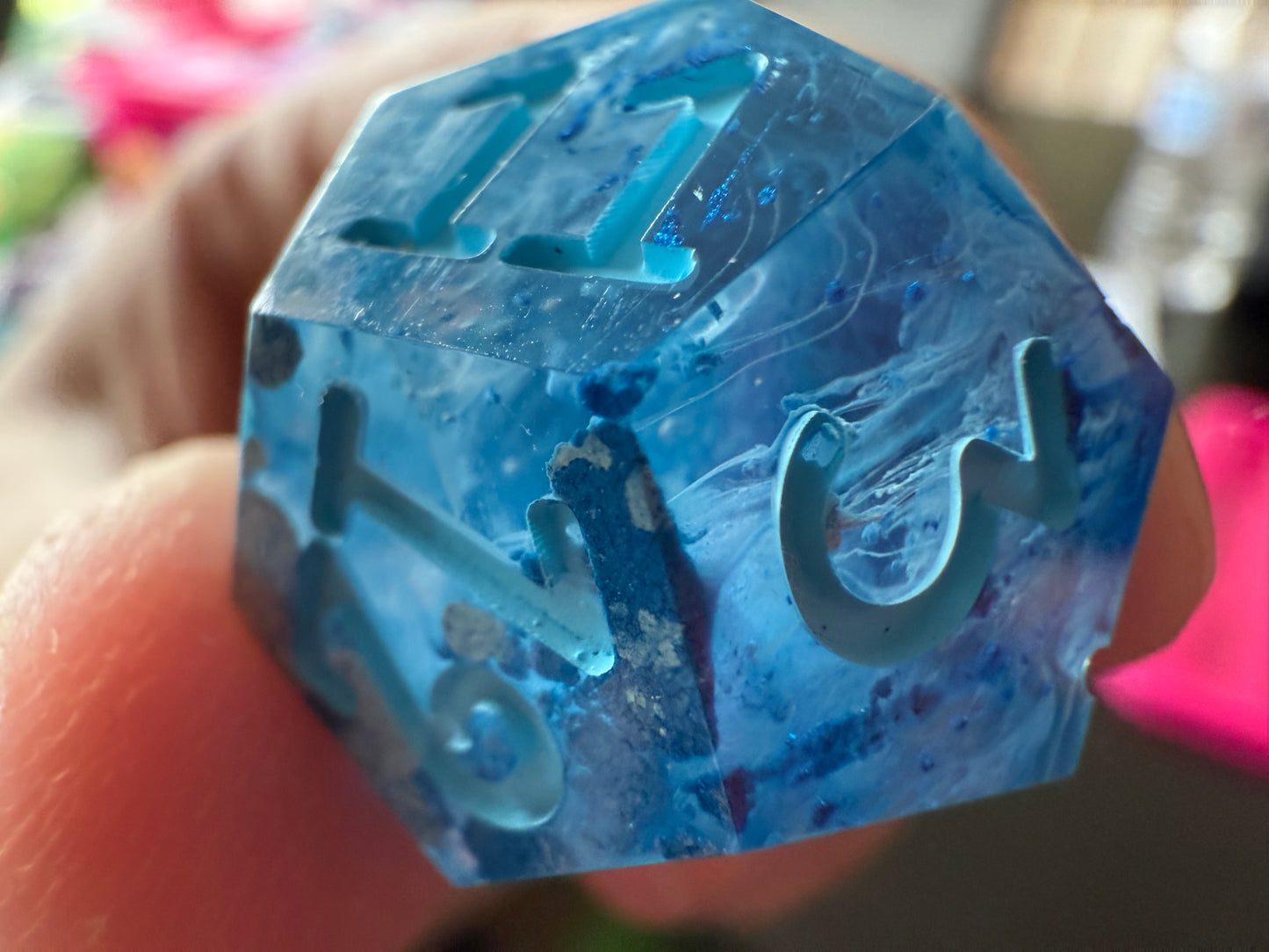Blue Petrie Pour 7pc Dice Set