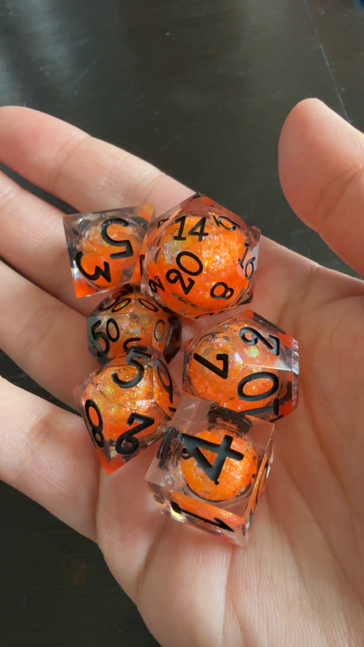 Liquid Core Orange and Black 6pc Set