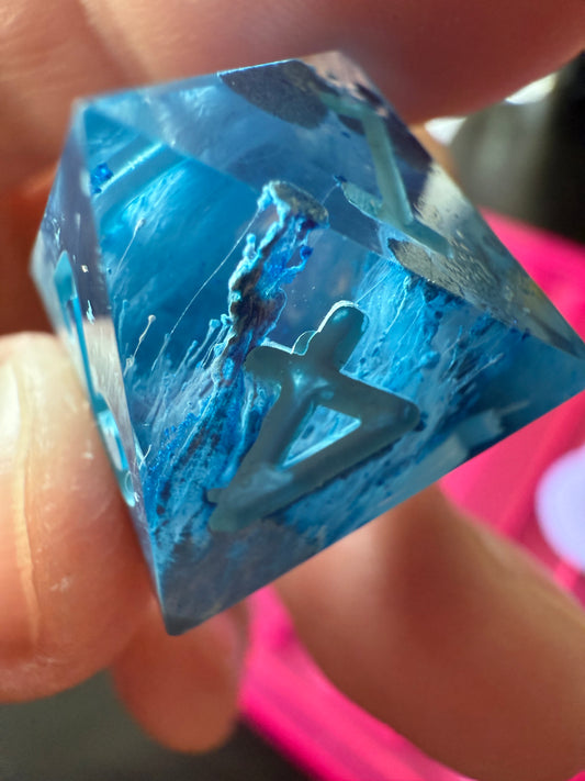 Blue Petrie Pour 7pc Dice Set
