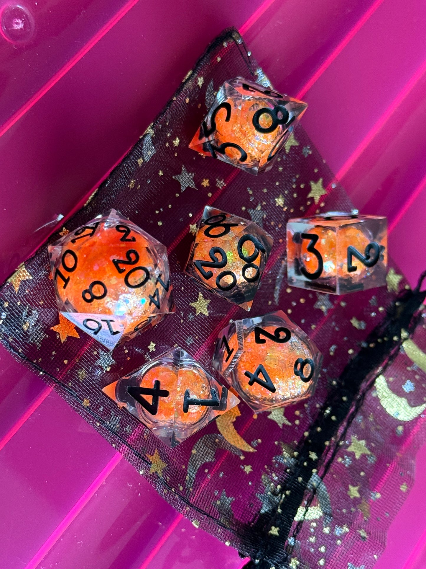Liquid Core Orange and Black 6pc Set