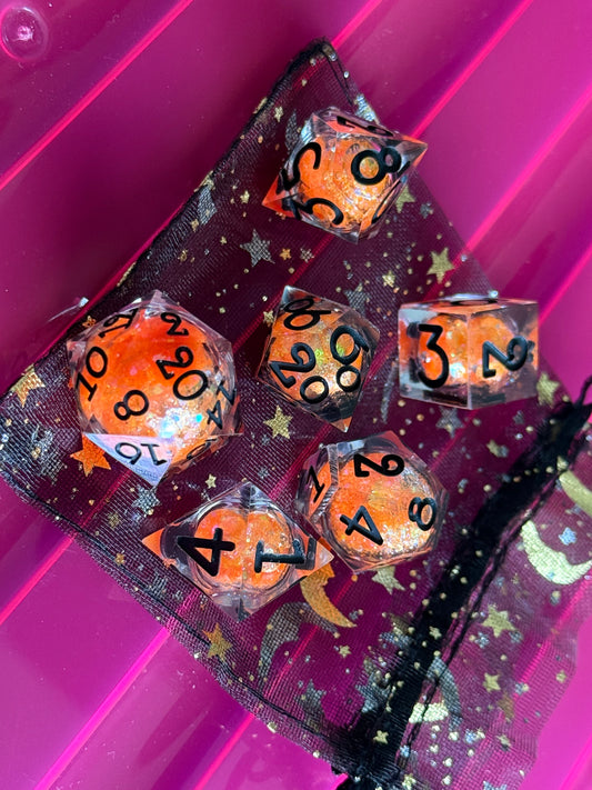 Liquid Core Orange and Black 6pc Set