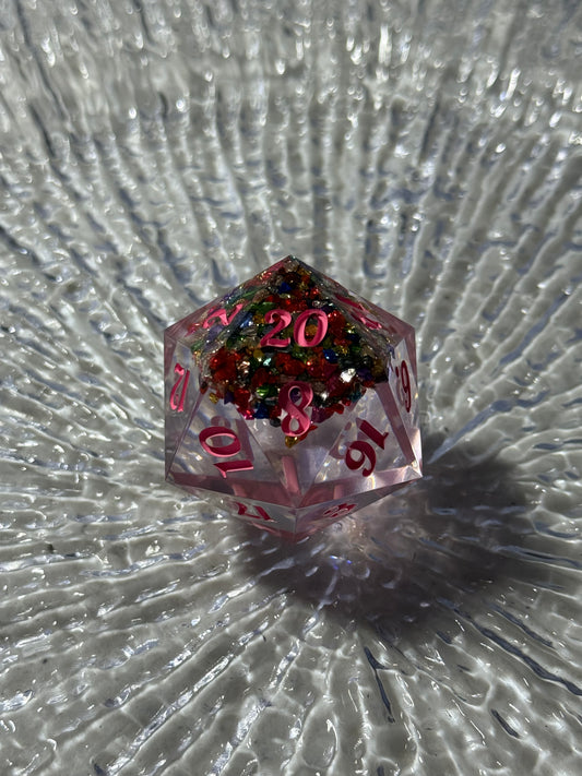 Confetti Inclusion Large D20