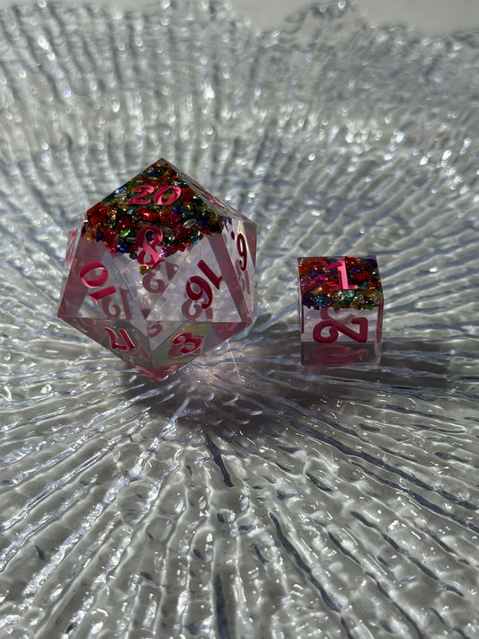 Confetti Inclusion Large D20
