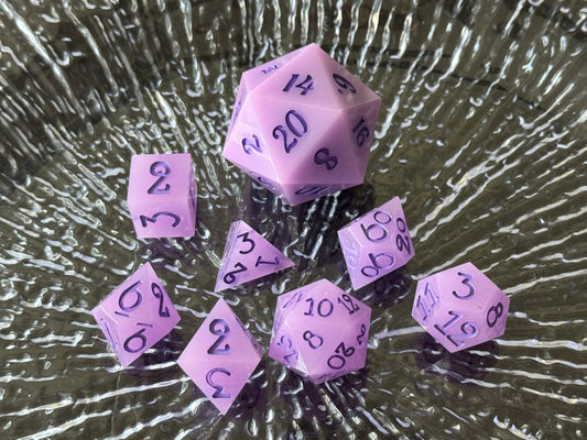 Lavender Daze 8pc Dice Set