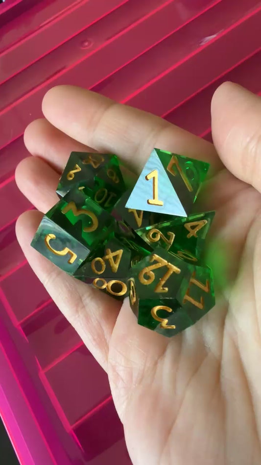 Rupee 7pc Handmade Dice Set